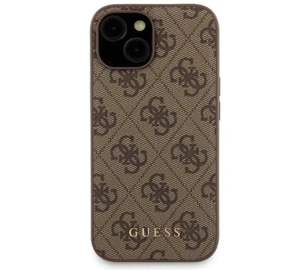 Guess Zestaw do iPhone 15 + Powerbank 5000mAh MagSafe 4G Metal Logo Brązowy - TRZECI -55%, ALBO 5-TY ZA 1ZŁ