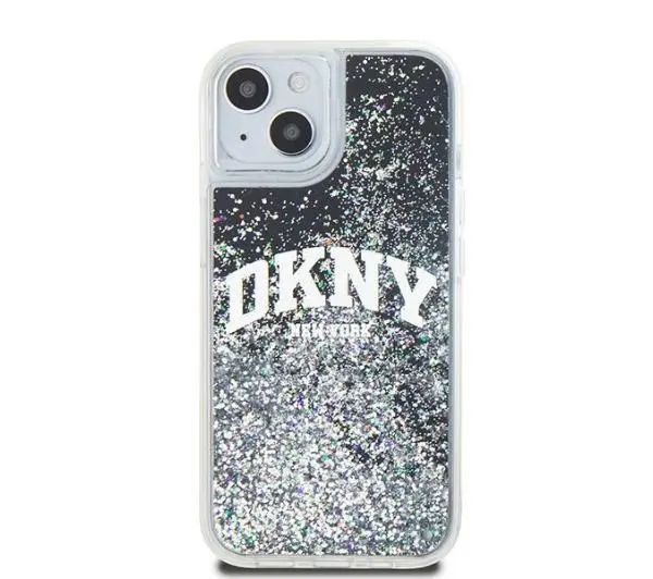 DKNY Hardcase Liquid Glitter Big Logo do iPhone 15 Czarny