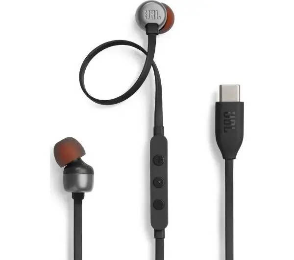 JBL Tune 310C USB-C Dokanałowe Czarny