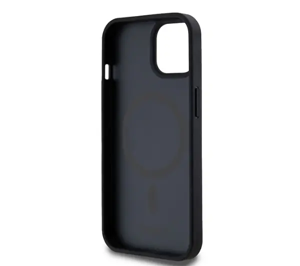 DKNY Leather Printed Pattern Metal Logo MagSafe DKHMP15SPSOSPK do iPhone 15 Czarny