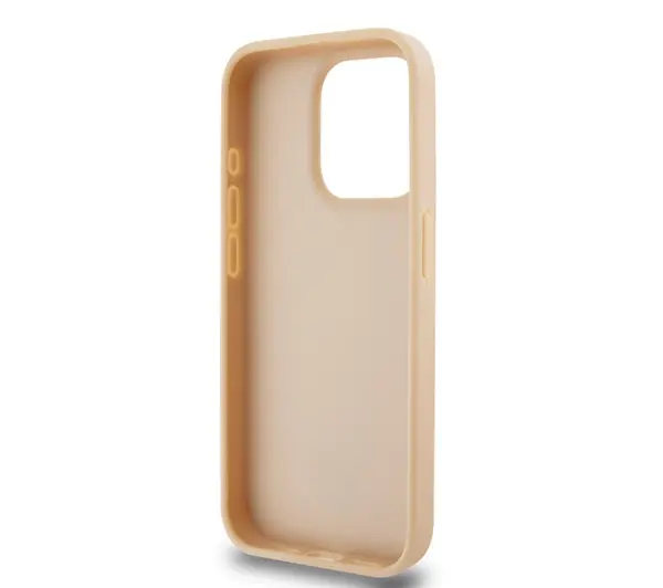 DKNY Leather Checkered Mono Pattern & Printed Stripes do iPhone 15 Pro Max Różowy