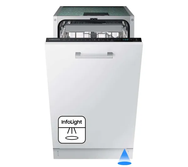 Zmywarki do zabudowy - Samsung DW50DG450B00ET 44,8cm Automatyczne otwieranie drzwi Szuflada na sztućce