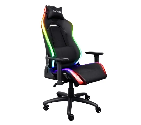 Trust GXT 719 Ruya RGB Gamingowy do 150kg Skóra ECO Czarny - Kup na Raty - RRSO 0%