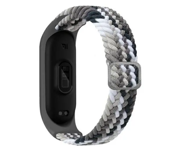 Beline do Mi Band 8 Nylon Czarno-biały