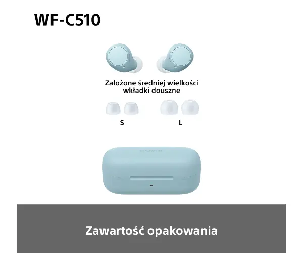 Sony WF-C510 Dokanałowe Bluetooth 5.3 Niebieski