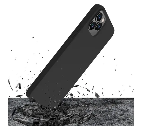 3mk Silicone Case do iPhone 12 Pro Max Czarny
