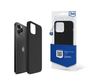 3mk Silicone Case do iPhone 12 Pro Max Czarny