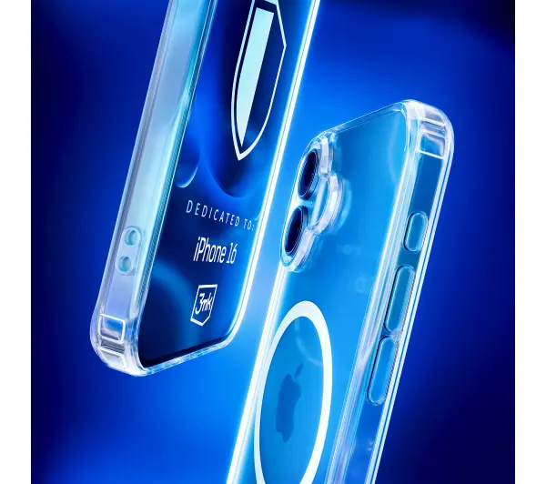 3mk Silicone MagCase do iPhone 16 Przezroczysty