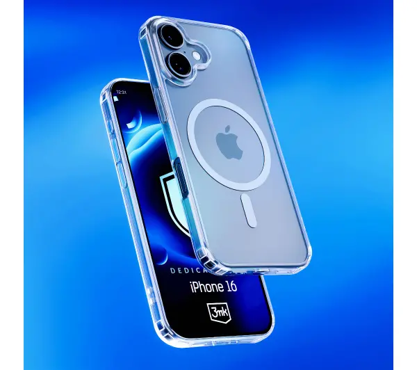 3mk Silicone MagCase do iPhone 16 Przezroczysty