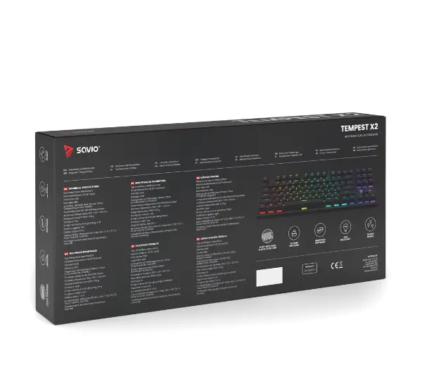 Savio Tempest X2 Outemu Red Czarny