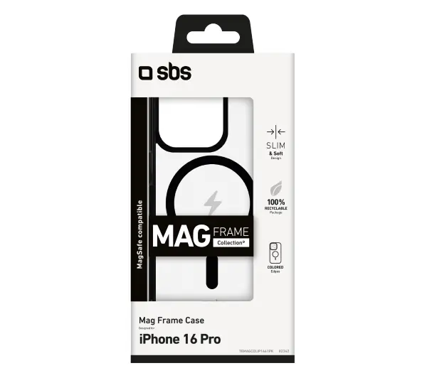 SBS Mag Frame TEMAGCOLIP1661PK do iPhone 16 Pro Czarny