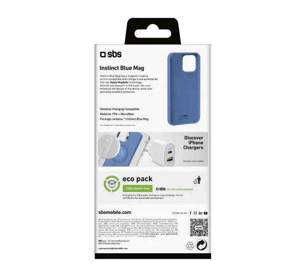 SBS Instinct MagSafe do iPhone 16 Pro Max Niebieski