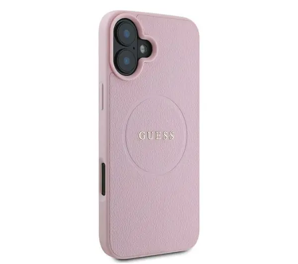 Guess hardcase Grained Ring MagSafe iPhone 16 Plus Różowy