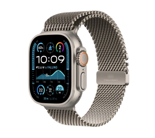 Apple Watch Ultra 2 GPS + Cellular Koperta z tytanu 49mm Bransoleta mediolańska z tytanu Rozmiar M - ⚡ EURO HIT CENOWY! ⚡ - Kup na Raty - RRSO 0%