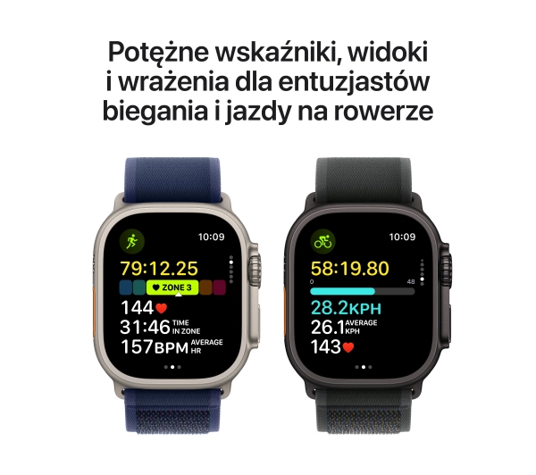 Apple Watch Ultra 2 GPS + Cellular Koperta z tytanu 49mm Bransoleta mediolańska z tytanu Rozmiar M - ⚡ EURO HIT CENOWY! ⚡ - Kup na Raty - RRSO 0%