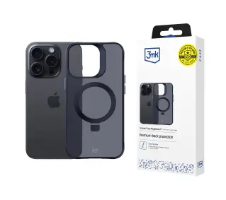 3mk Smoke Case Mag&Stand do iPhone 16 Pro Czarny