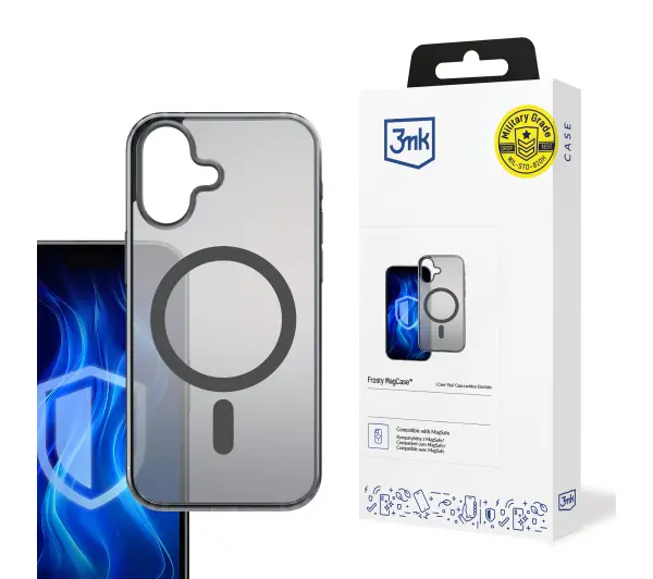 3mk Frosty MagCase iPhone 16 Plus Czarny