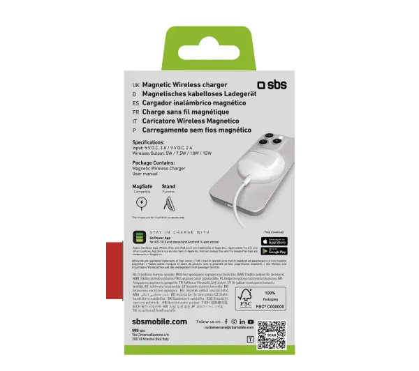 SBS MagSafe QI2 15W Biały