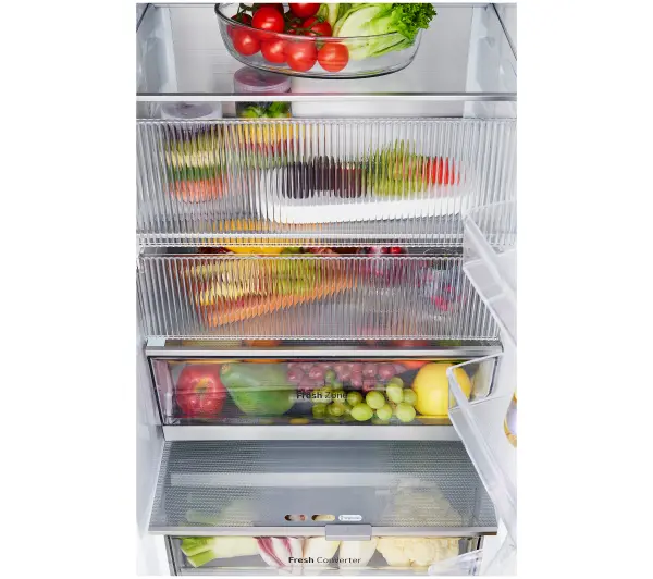 LG InstaView GBG5160CEV Funkcje AI 186cm Komora świeżości Zdalne sterowanie Ciemny grafit stal - Kup na Raty - RRSO 0%