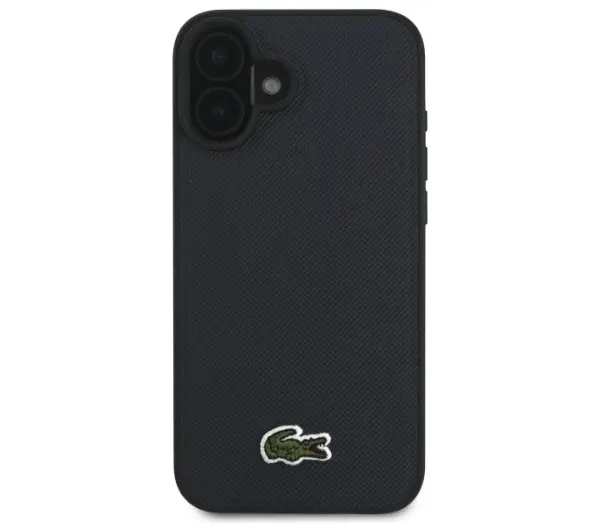 Lacoste Iconic Petit Pique MagSafe do iPhone 16 Granatowy