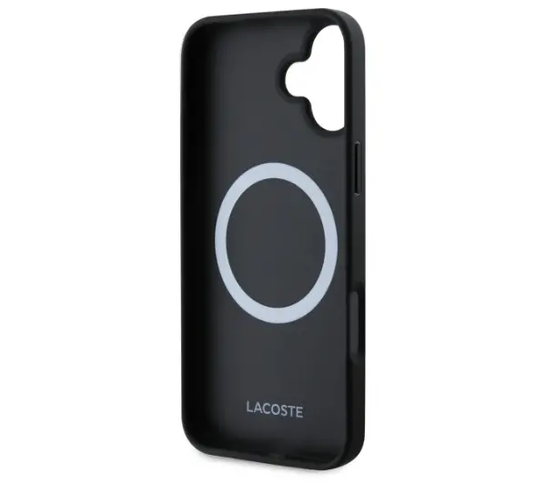Lacoste Iconic Petit Pique MagSafe do iPhone 16 Granatowy