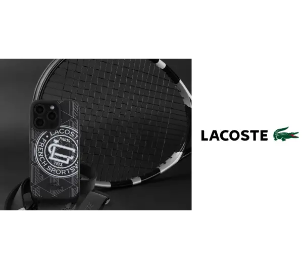 Lacoste Mono Sportswear MagSafe do iPhone 16 Pro Max Czarny