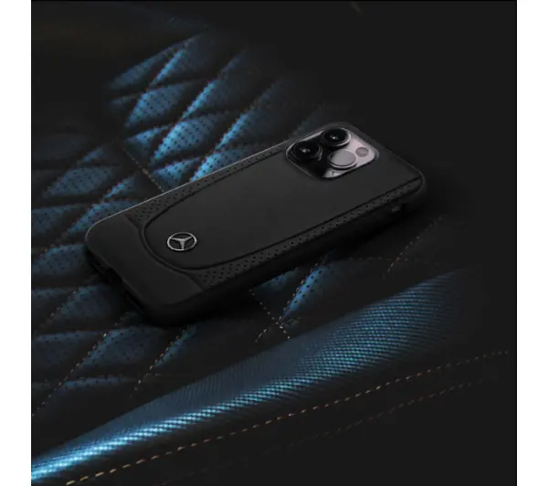 Mercedes-Benz Leather Urban do iPhone 16 Pro Max Czarny
