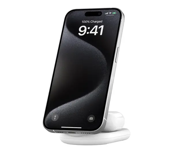 Belkin BoostCharge Pro 2w1 15W QI2 Biały