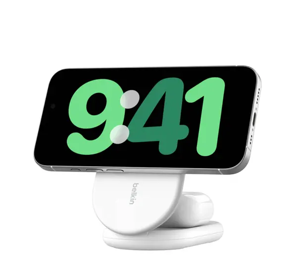 Belkin BoostCharge Pro 2w1 15W QI2 Biały