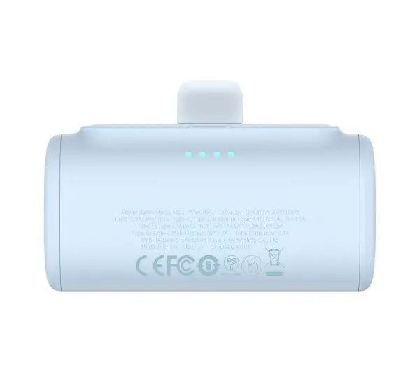 Baseus Compact IP 5000mAh 20W Lightning Niebieski