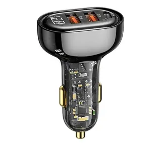 USAMS 2xUSB+1xUSB-C 125W Fast Charge Czarny