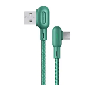 USAMS USB do microUSB 2A 1,2m Zielony
