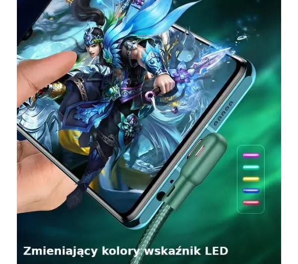 USAMS USB do microUSB 2A 1,2m Zielony