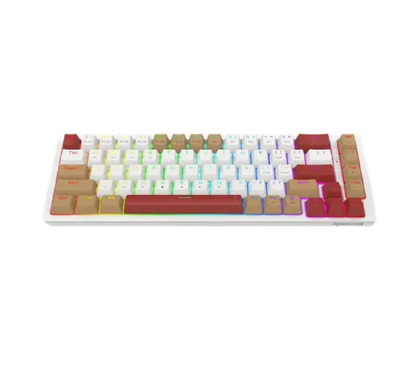 Redragon Rammus K677 Pro Brown Switch Biało-brązowy