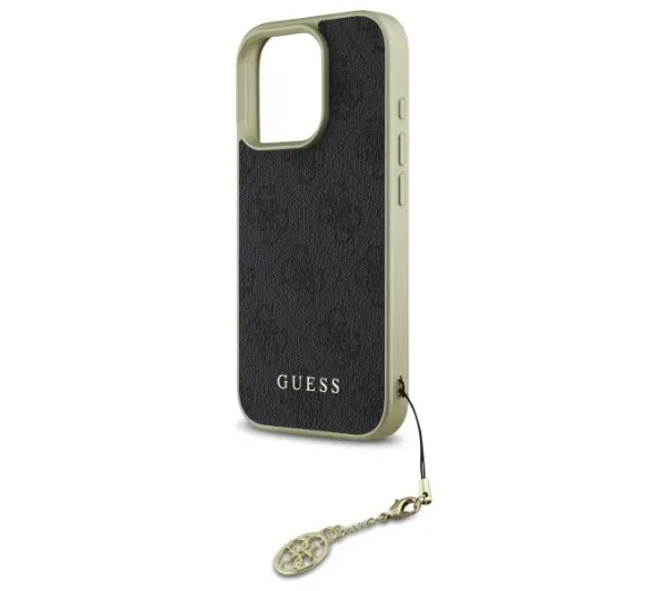 Guess 4G Charms Collection do iPhone 16 Pro Max Czarny