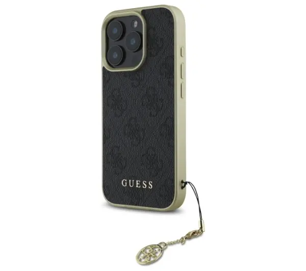 Guess 4G Charms Collection do iPhone 16 Pro Max Czarny