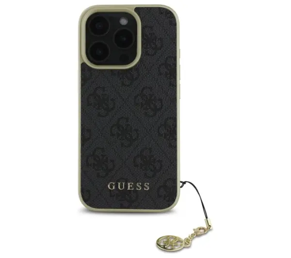 Guess 4G Charms Collection do iPhone 16 Pro Max Czarny