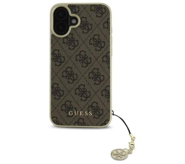Guess 4G Charms Collection do iPhone 16 Brązowy