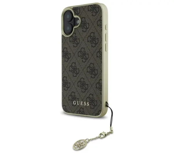 Guess 4G Charms Collection do iPhone 16 Brązowy