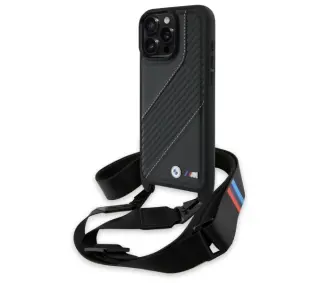 BMW M Edition Carbon Stripe & Strap do iPhone 16 Pro Max Czarny