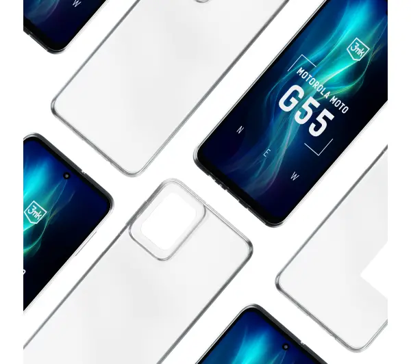 3mk Clear Case do Motorola Moto G55 5G Przezroczysty