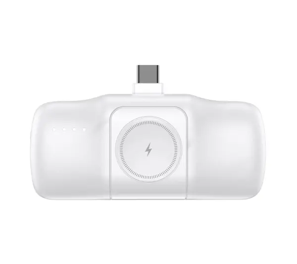 Wozinsky WF16-YCS 5000mAh 15W USB-C z wbudowanym kablem USB-C Biały