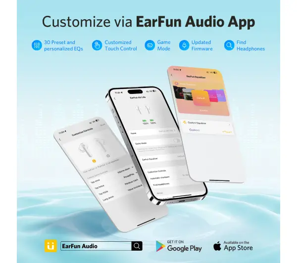 Earfun Air Life Dokanałowe Bluetooth 5.4 Biały