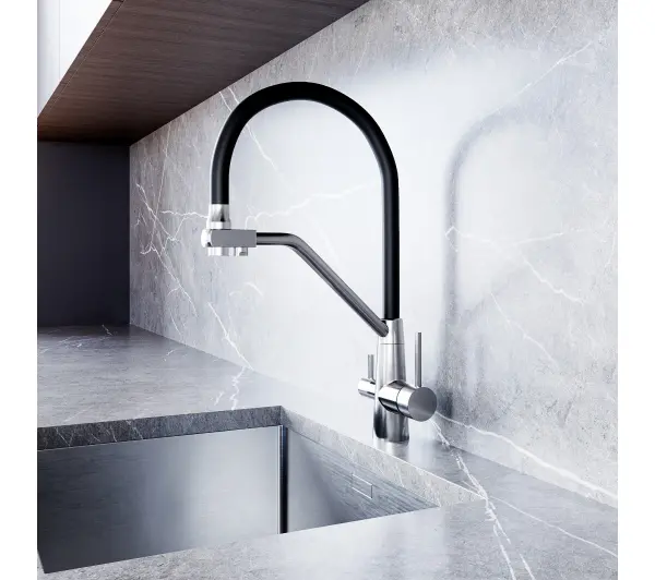 Globalo Olintio Black/Inox 1.1 Czarno-stalowy Stal szlachetna - TRZECI -55%, ALBO 5-TY ZA 1ZŁ - Kup na Raty - RRSO 0%
