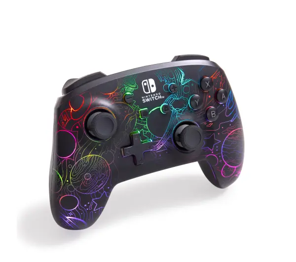 PowerA Enhanced Wireless Controller with Lumectra Galactic Vortex do Nintendo Switch Bezprzewodowy Czarny