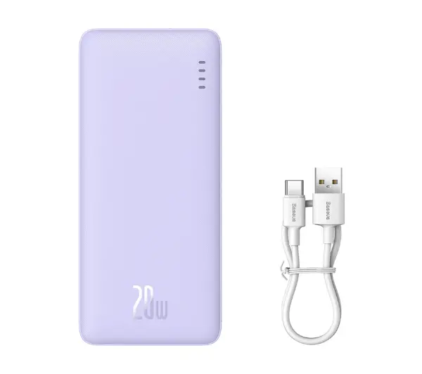Baseus P10022801513-00 Airpow 10000mAh 20W Fioletowy - ⚡ EURO HIT CENOWY! ⚡