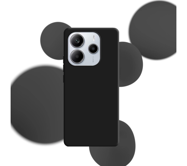 3mk Silicone Case do Redmi Note 14 Czarny