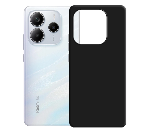 3mk Silicone Case do Redmi Note 14 Czarny