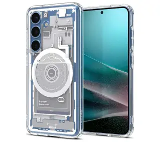 Spigen Ultra Hybrid Mag MagSafe do Galaxy S25 Biały