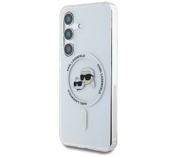 Karl Lagerfeld Printed Logo MagSafe do Galaxy S25 Plus Biały